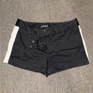 Express Black and White Shorts